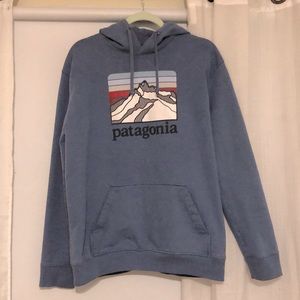 Men’s large slate blue Patagonia hoodie